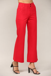 Two Front Pocket Ponte Flare Pants