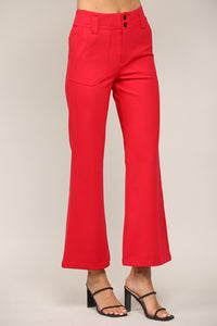 Two Front Pocket Ponte Flare Pants