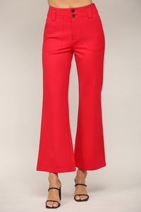 Two Front Pocket Ponte Flare Pants