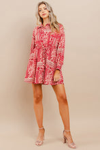 Load image into Gallery viewer, Printed Button Down Dress
