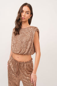 Sequin Crop Top