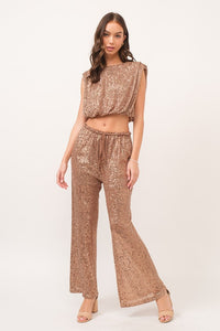 Sequin Crop Top