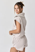 Load image into Gallery viewer, Blake Half Zip Cropped Sweatshirt and Shorts Set
