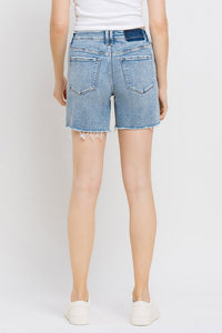 High Rise Midi Shorts