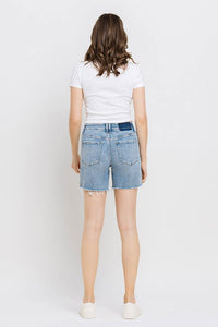 High Rise Midi Shorts