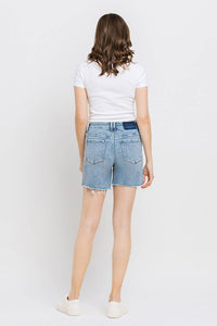 High Rise Midi Shorts