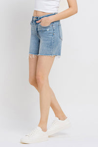 High Rise Midi Shorts