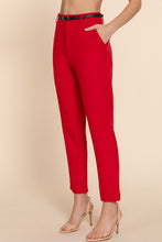 Load image into Gallery viewer, Classic Woven Pants With Belt
