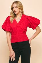 Load image into Gallery viewer, Short Sleeve Woven Blouse
