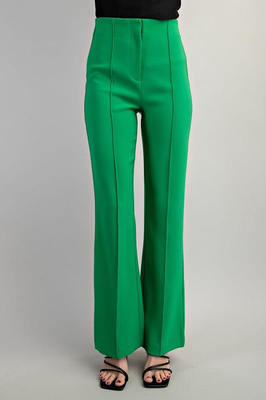 Flared High-Waisted Pants