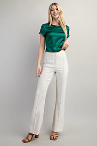 Flared High-Waisted Pants