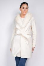 Load image into Gallery viewer, Faux Fur Sash Belted Coat
