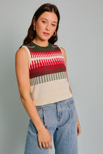 Load image into Gallery viewer, Crew Neck Geo Ethnic Graphic Sweater Vest
