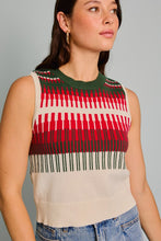 Load image into Gallery viewer, Crew Neck Geo Ethnic Graphic Sweater Vest
