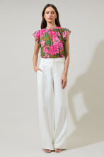 Load image into Gallery viewer, Dandi Floral Veda Cap Sleeve Top
