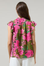 Load image into Gallery viewer, Dandi Floral Veda Cap Sleeve Top
