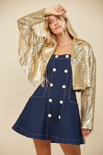 Load image into Gallery viewer, Sequins Fringed Blazer
