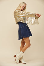 Load image into Gallery viewer, Sequins Fringed Blazer
