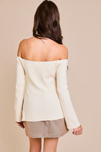 Load image into Gallery viewer, Slide Slit Off Shoulder Sweater Top
