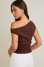 Load image into Gallery viewer, Asymmetrical Neck Sweater Top
