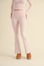 Load image into Gallery viewer, Soft Knit Foldover Flare Pants
