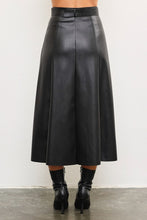 Load image into Gallery viewer, Belted Flare Cut Edge Skirt
