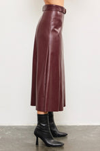 Load image into Gallery viewer, Belted Flare Cut Edge Skirt
