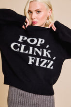 Load image into Gallery viewer, Pop, Clink, Fizz Novelty Pullover Sweater
