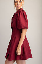 Load image into Gallery viewer, Doing My Best Balloon Sleeve With Shirt Dress
