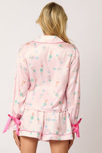 Load image into Gallery viewer, Satin Nutcracker Prints Shirt and Short PJ Set
