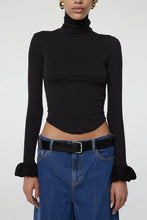 Load image into Gallery viewer, Solid Turtle Neck Knit Basic Top
