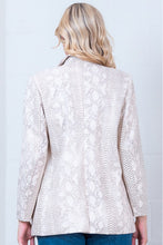 Load image into Gallery viewer, Snake Print Double Breasted Boyfriend Blazer
