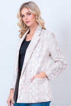 Load image into Gallery viewer, Snake Print Double Breasted Boyfriend Blazer
