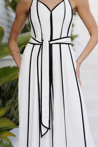 Contrasting Halter Jumpsuit
