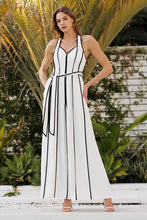 Load image into Gallery viewer, Contrasting Halter Jumpsuit
