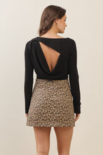 Load image into Gallery viewer, Open Cowl Back Knit Top
