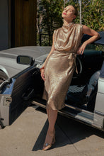 Load image into Gallery viewer, Mock Neck Sleeveless Midi Dress
