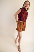 Load image into Gallery viewer, High Neck Back Zipper Top
