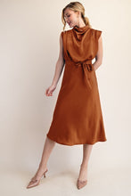 Load image into Gallery viewer, Cowl Neck Midi Dress
