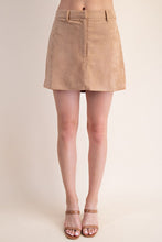 Load image into Gallery viewer, Suede Mini Skirt
