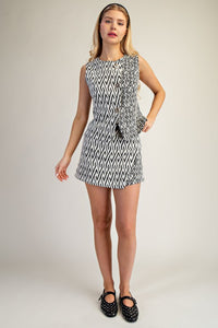 High Waist Asymmetrical Skort