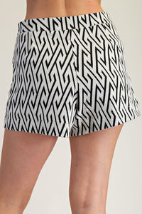 High Waist Asymmetrical Skort