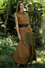 Load image into Gallery viewer, Utility Cropped Sleeveless Shirt
