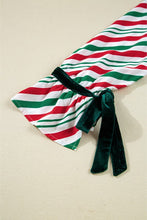 Load image into Gallery viewer, Christmas Velvet Ribbon Knot Silky 2pcs Pajama Set

