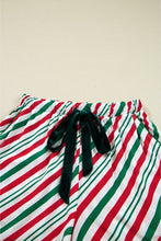 Load image into Gallery viewer, Christmas Velvet Ribbon Knot Silky 2pcs Pajama Set
