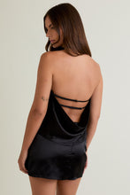 Load image into Gallery viewer, Satin Halter Top With Gold Applique
