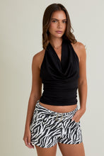 Load image into Gallery viewer, Cowl Neck Ruched Halter Top
