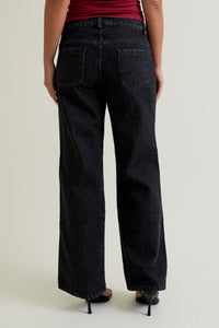 Low Waist Straight Denim Pants