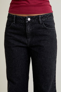Low Waist Straight Denim Pants