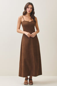Vegan Suede Cami Dress